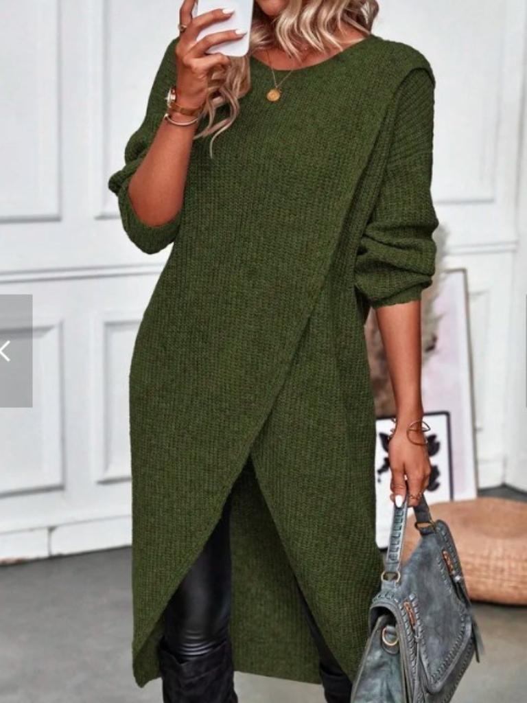 ARIA WRAP KNIT DRESS