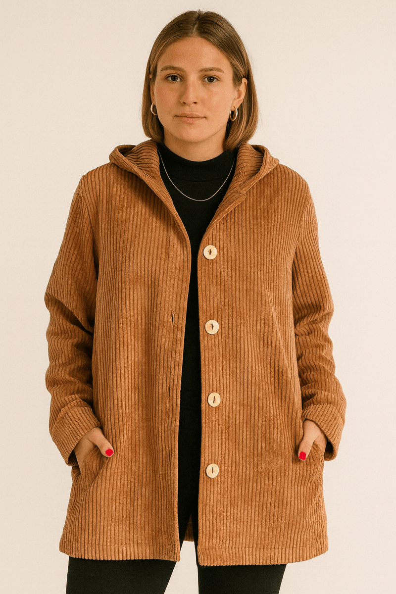 INDIE - CORDUROY HOODED JACKET