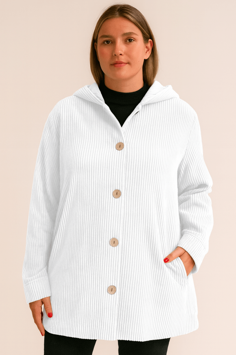 INDIE - CORDUROY HOODED JACKET