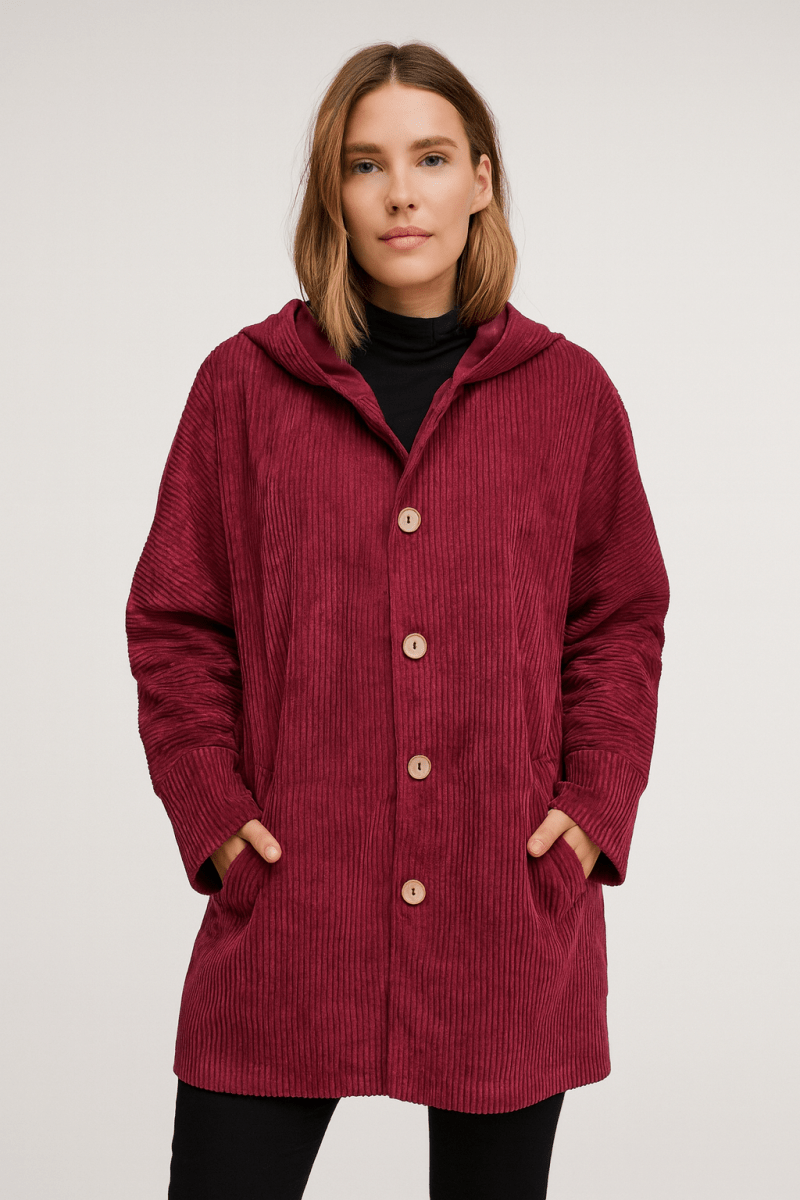 INDIE - CORDUROY HOODED JACKET