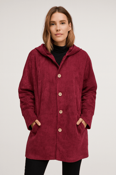 INDIE - CORDUROY HOODED JACKET