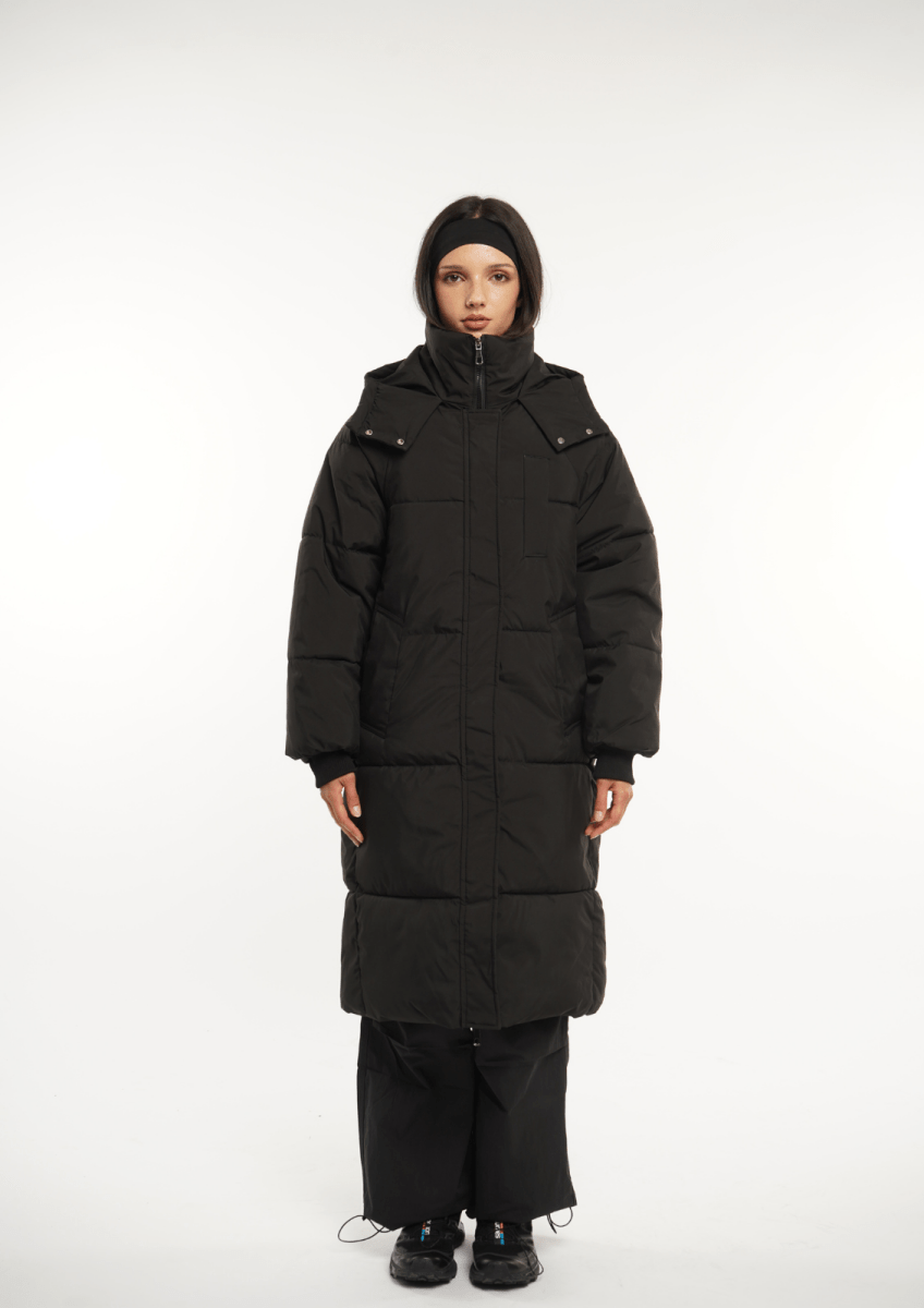 LUNA | HOODED LONG PUFFER JACKET