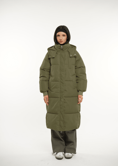 LUNA | HOODED LONG PUFFER JACKET