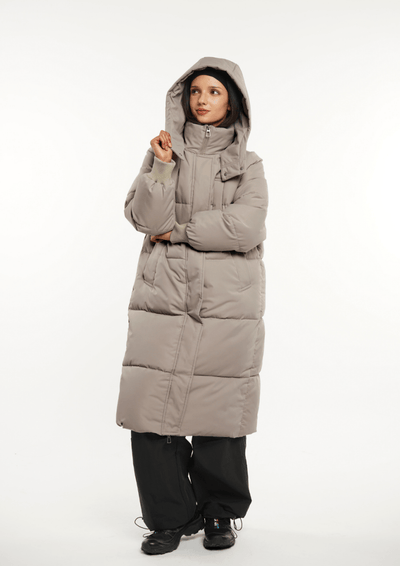 LUNA | HOODED LONG PUFFER JACKET