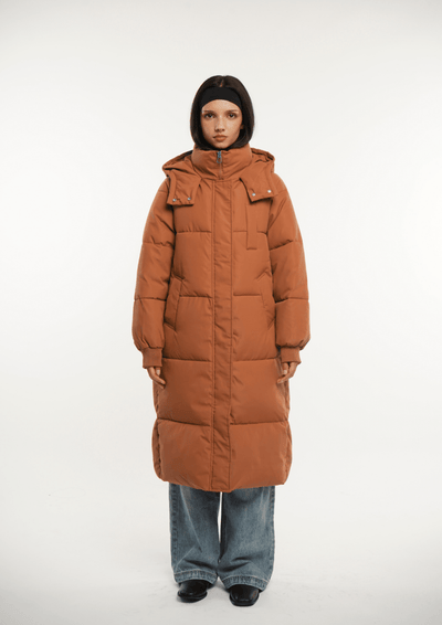 LUNA | HOODED LONG PUFFER JACKET